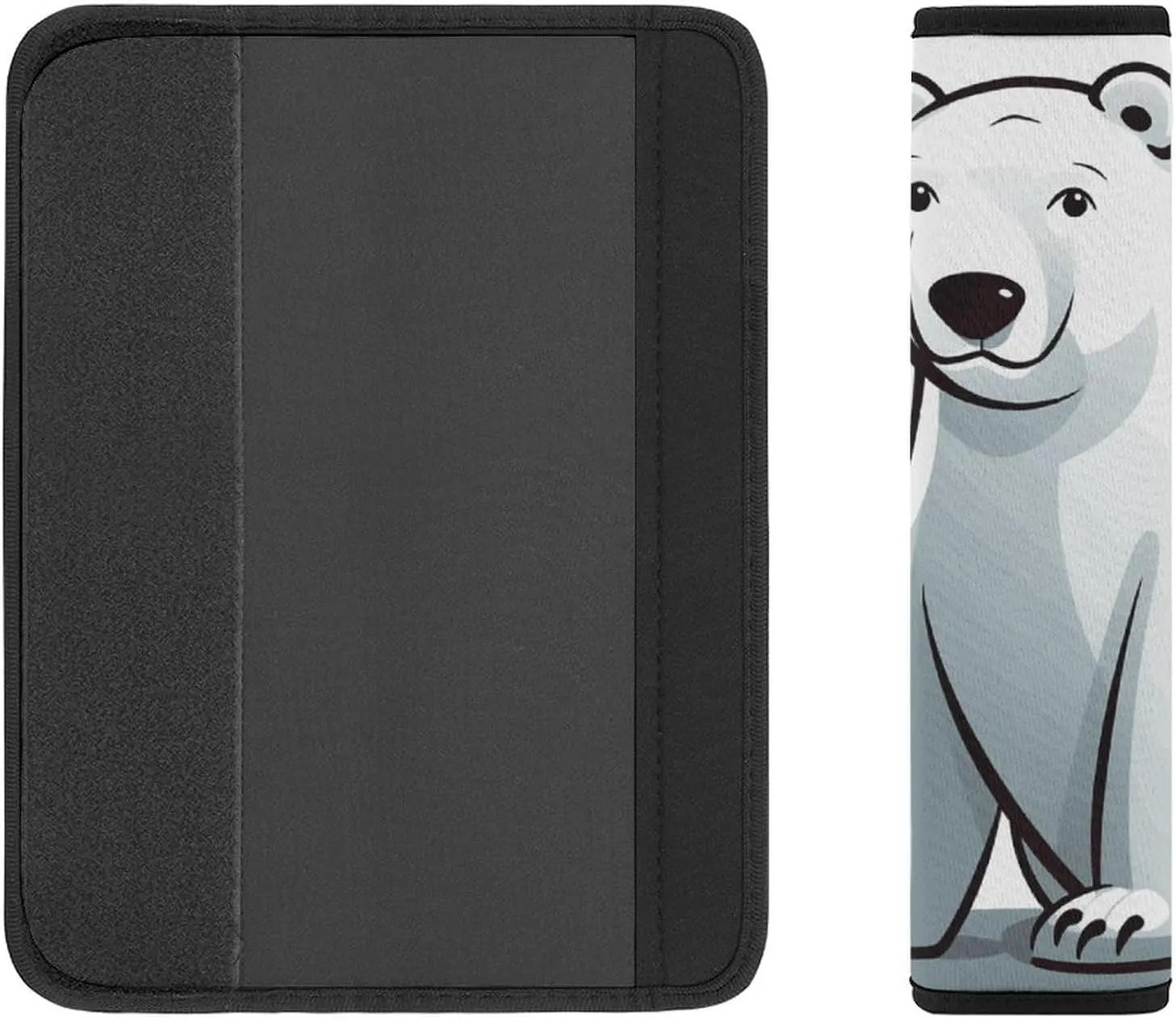 Polar Bear Auto Seat Belt Cover 2PCS Universal Car Seat Belt Shoulder Protector Pad, Protect Your Shoulders and Neck for Car Seat Belt, Shoulder Bag, Backpack