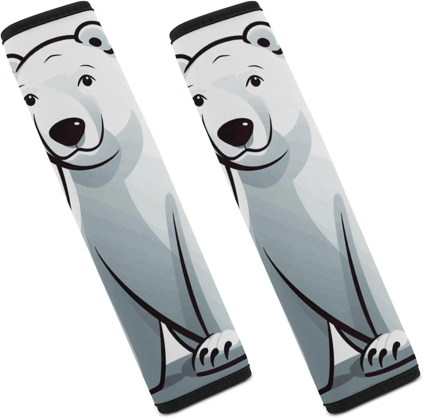Polar Bear Auto Seat Belt Cover 2PCS Universal Car Seat Belt Shoulder Protector Pad, Protect Your Shoulders and Neck for Car Seat Belt, Shoulder Bag, Backpack
