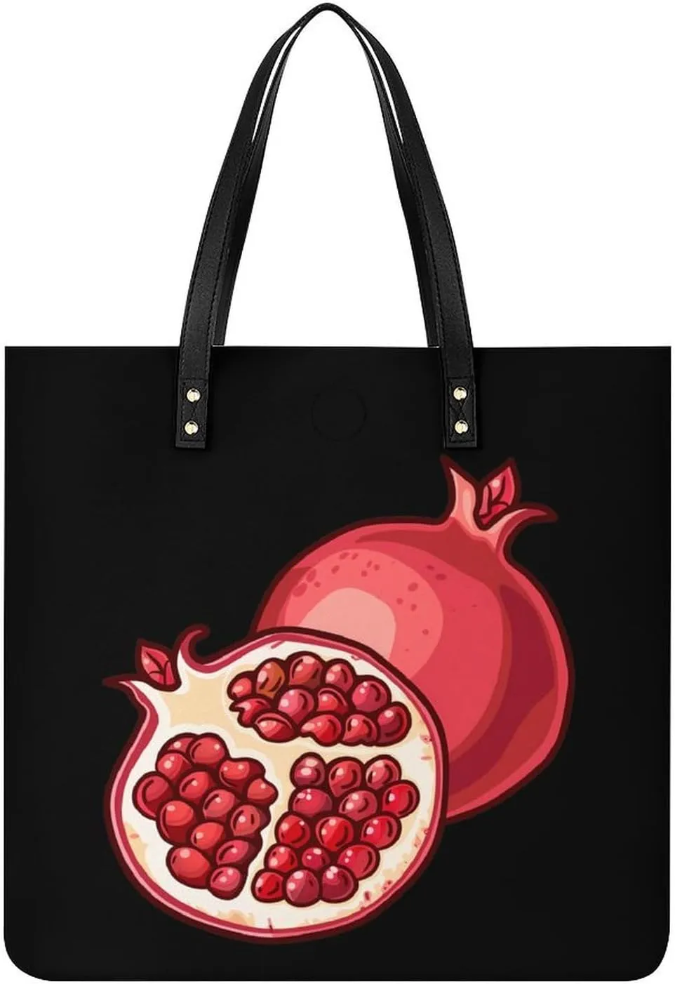 Pomegranate Top Handle Satchel Handbags PU Leather Tote Bags Shoulder Bags for Women