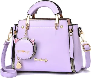 PORRASSO Women Handbag Cute Crossbody Bag Girl Top-Handle Bags Ladies Satchel Shoulder Bag