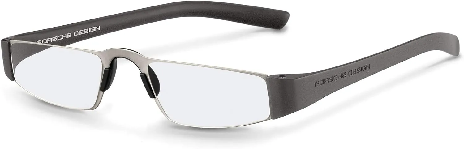 Porsche Design P8801 Eyeglasses 8801 F Men frame Gun Metal, Silver 48mm,Power  1.50
