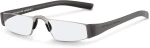 Porsche Design P8801 Eyeglasses 8801 F Men frame Gun Metal, Silver 48mm,Power  1.50