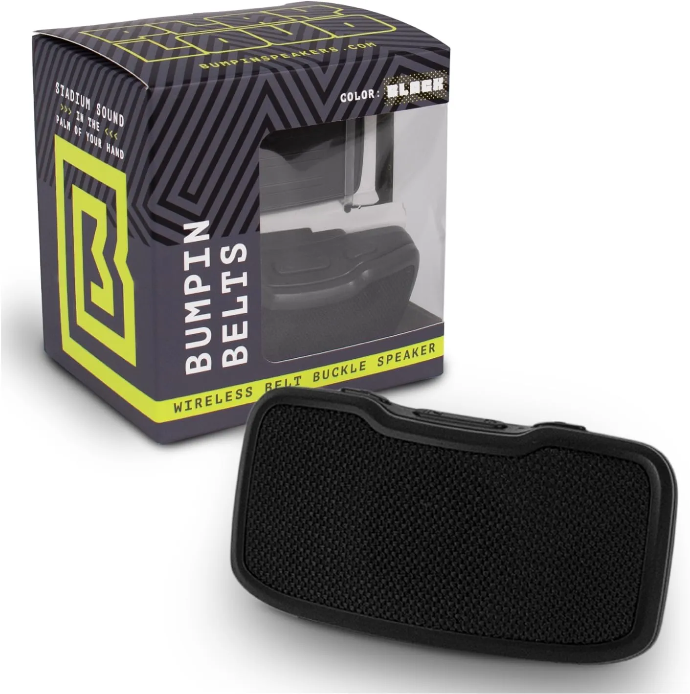 Portable Bluetooth Speaker with Magnetic Clip | Waterproof Bluetooth Speaker with 4GB Storage, 6  Hour Battery, 100-Yard Range | Compact Small Wireless Speaker for Travel & Bike- Black