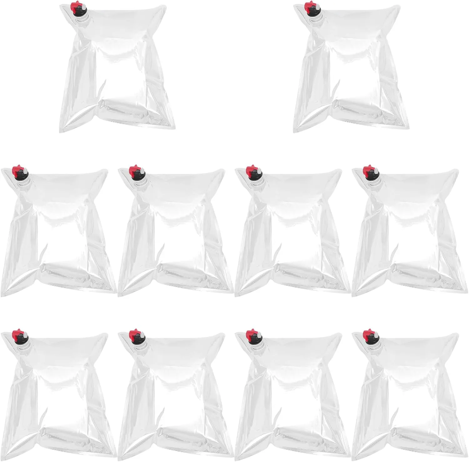 PRETYZOOM 10 Pieces Wine Purse Refill Bags 4.5 QT Reusable Refillable Wine Replacement 5L for Storage Pouch Bags Beverages Wine Drink, Travel, Holders, Carriers