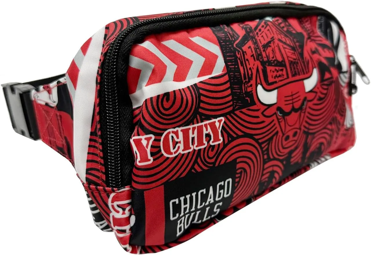 Pro Specialties Chicago Bulls Basketball Fanny Pack TM1872: Adult Bag (Street Series) Elevate Your Style with this Trendy Belt Bag - Ideal for Sports Enthusiasts. Perfect Waist Bag