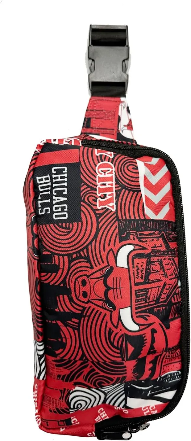 Pro Specialties Chicago Bulls Basketball Fanny Pack TM1872: Adult Bag (Street Series) Elevate Your Style with this Trendy Belt Bag - Ideal for Sports Enthusiasts. Perfect Waist Bag