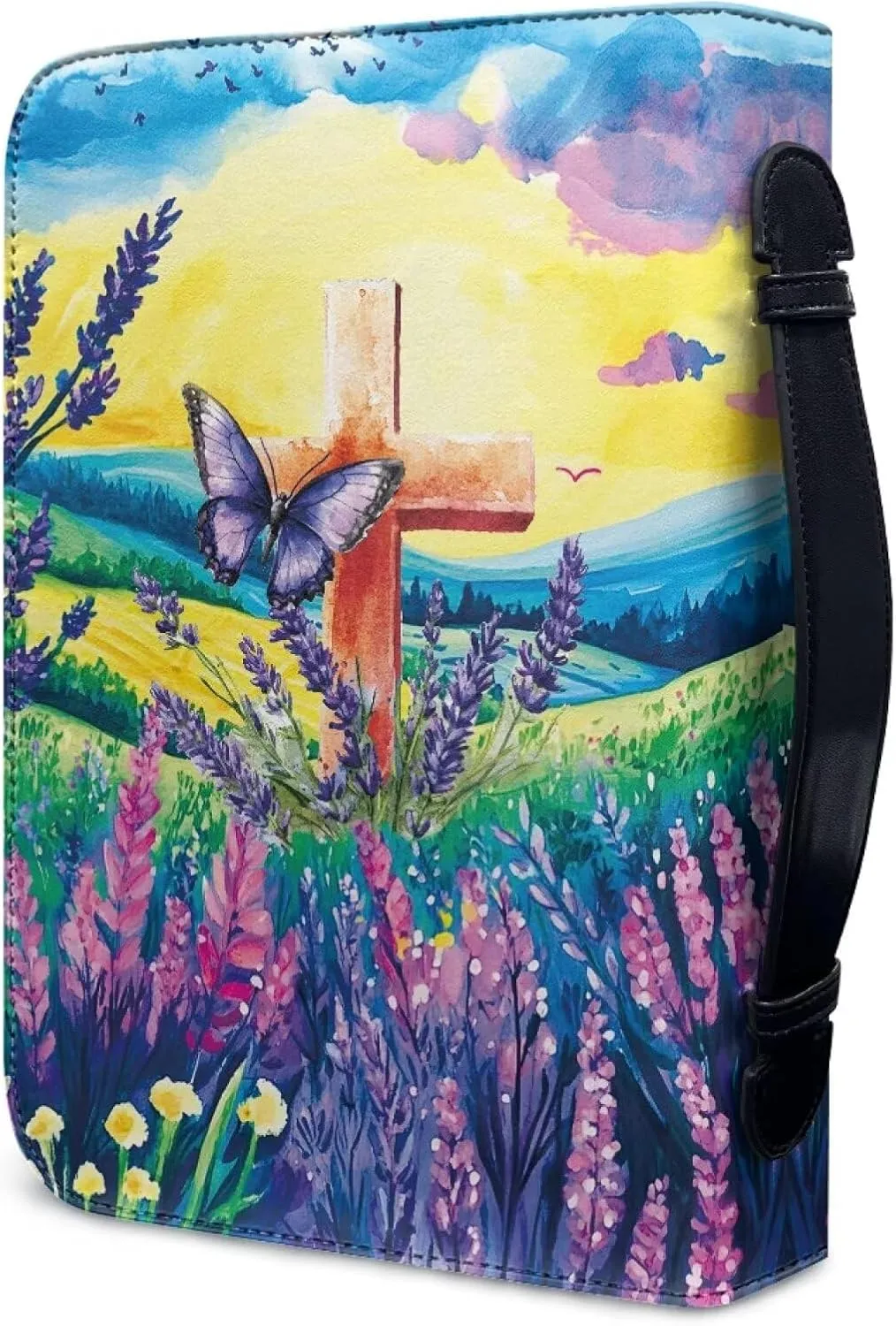 PU Leather Bible Covers for Girls Portable Bible Bags for Women Organizer