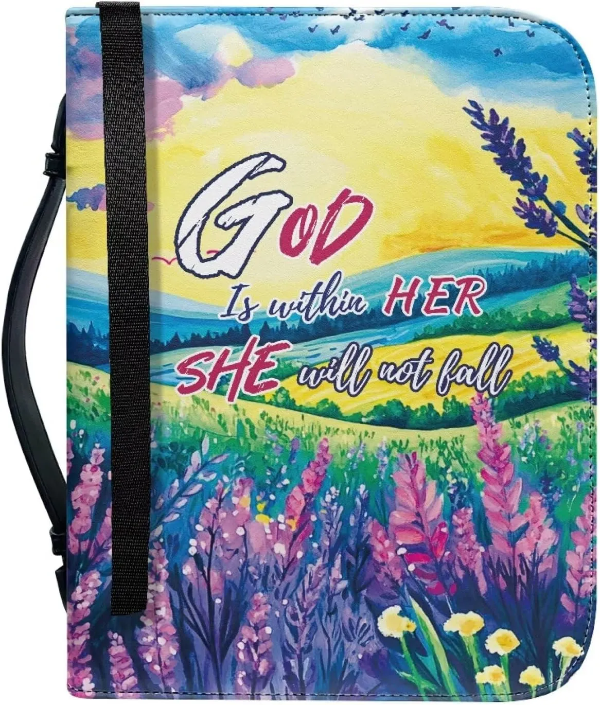 PU Leather Bible Covers for Girls Portable Bible Bags for Women Organizer
