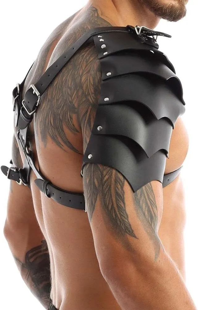 PU Leather Harness For Men Adjustable Buckle Body Chest Garter Belt Cosplay Nightclub Sexy Punk Chest Belt Clubwear