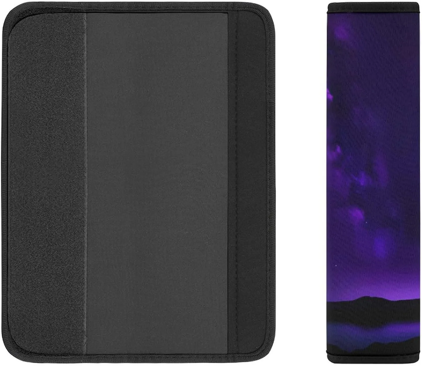 Purple Starry Sky Auto Seat Belt Cover 2PCS Universal Car Seat Belt Shoulder Protector Pad, Protect Your Shoulders and Neck for Car Seat Belt, Shoulder Bag, Backpack