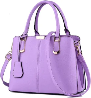 Purses and Handbags for Women Fashion Ladies PU Leather Top Handle Satchel Shoulder Tote Bags Light Blue