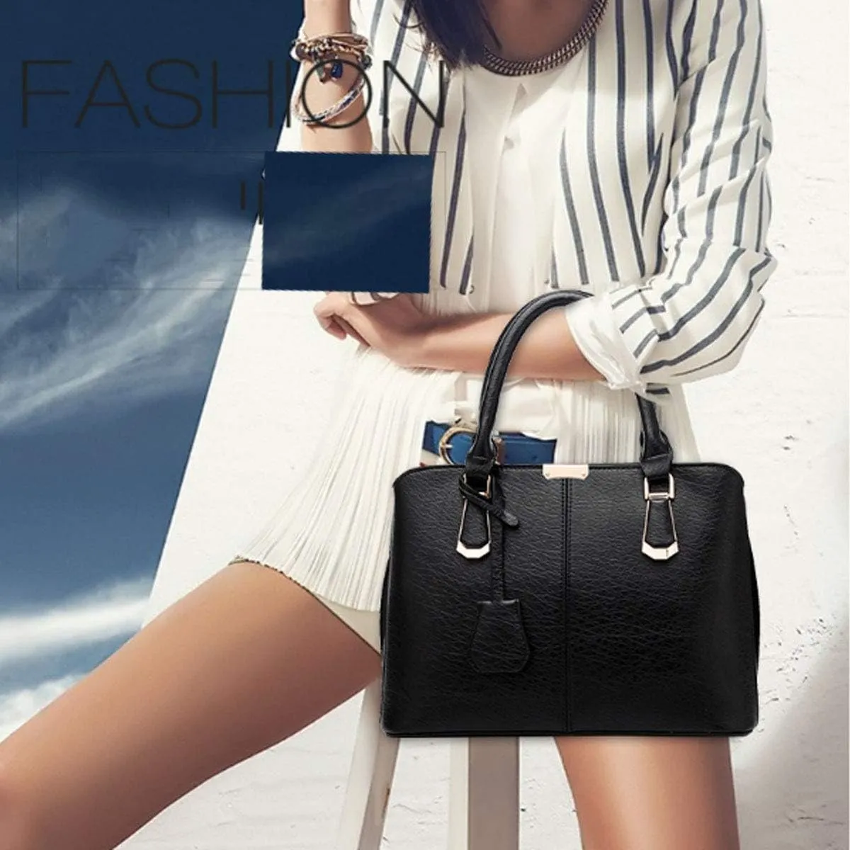 Purses and Handbags for Women Fashion Ladies PU Leather Top Handle Satchel Shoulder Tote Bags Light