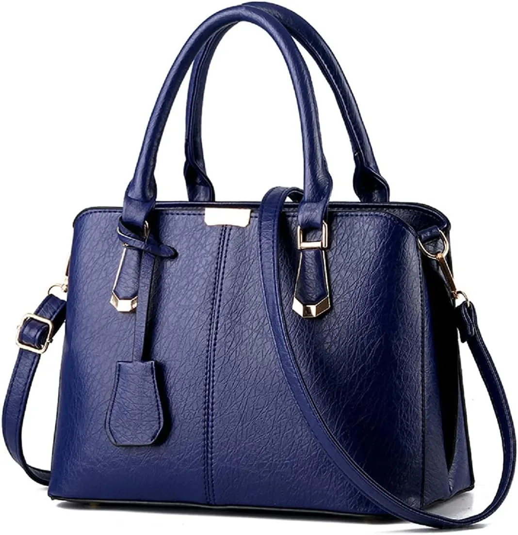 Purses and Handbags for Women Fashion Ladies PU Leather Top Handle Satchel Shoulder Tote Bags Light