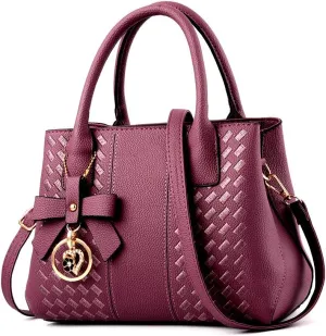 Purses and Handbags for Women Fashion Ladies PU Leather Top Handle Satchel Shoulder Tote Bags