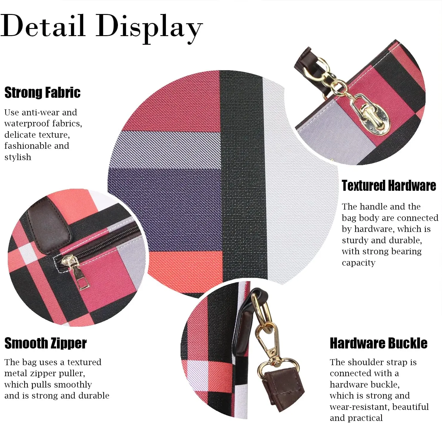Purses and Handbags for Women Synthetic Leather Tote Crossbody Bags Satchel Purses Set 6pcs