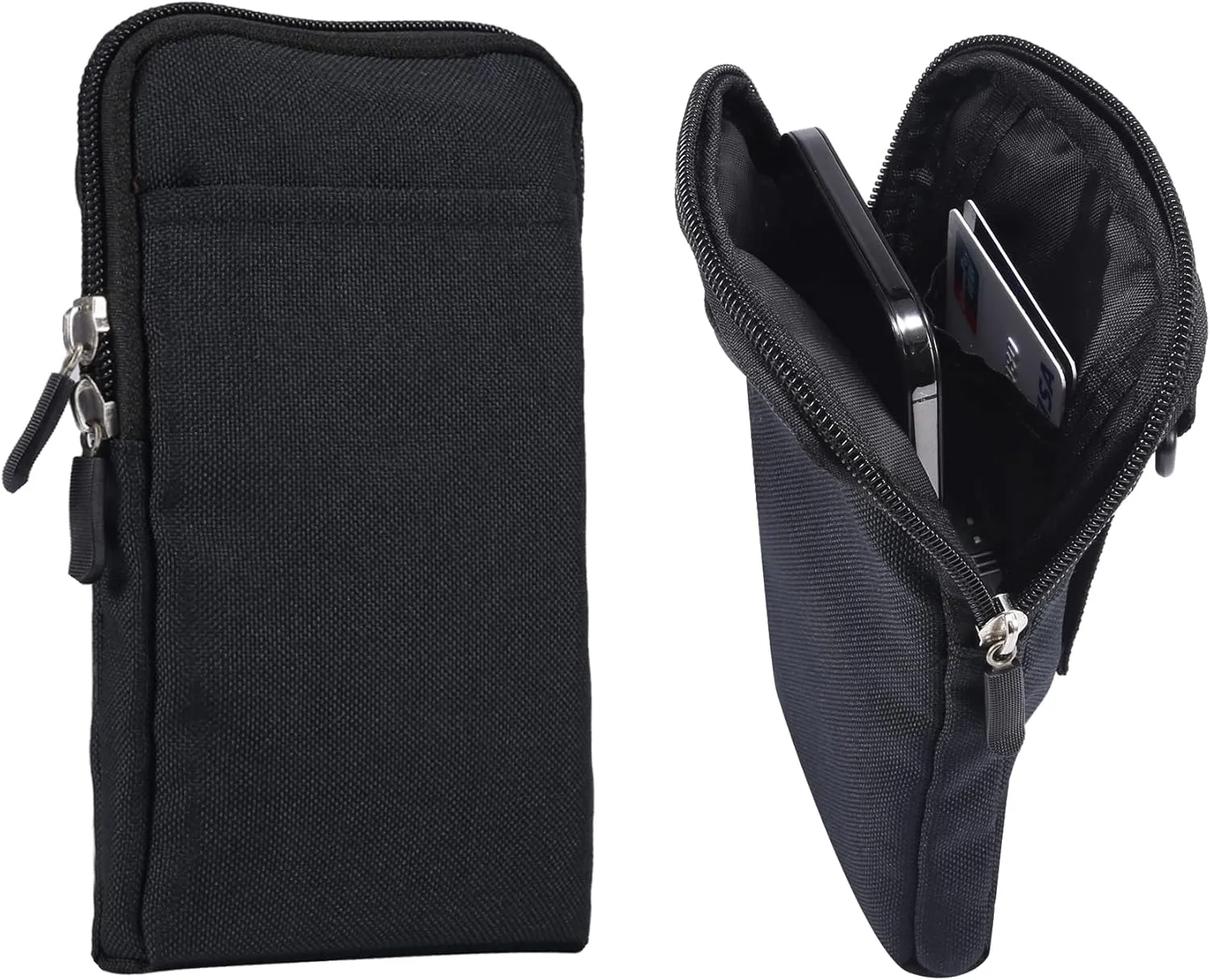 QBYVQQN Cell Phone Waist Belt Holster Mens, Waterproof Zipper Crossbody Smartphone Shoulder Messenger Bag Wallet Sling Bag