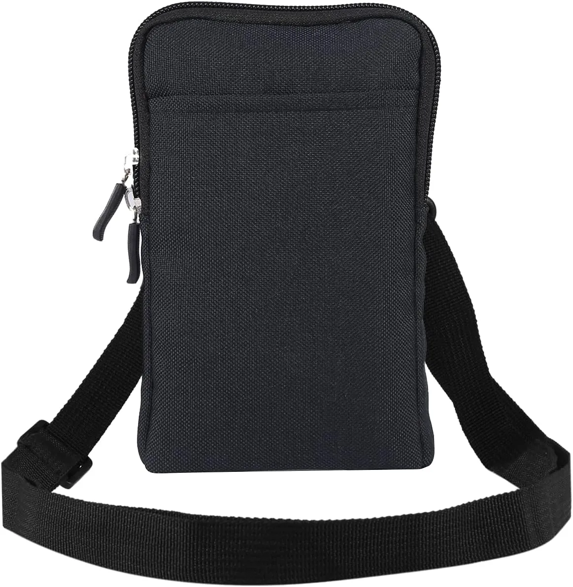 QBYVQQN Cell Phone Waist Belt Holster Mens, Waterproof Zipper Crossbody Smartphone Shoulder Messenger Bag Wallet Sling Bag