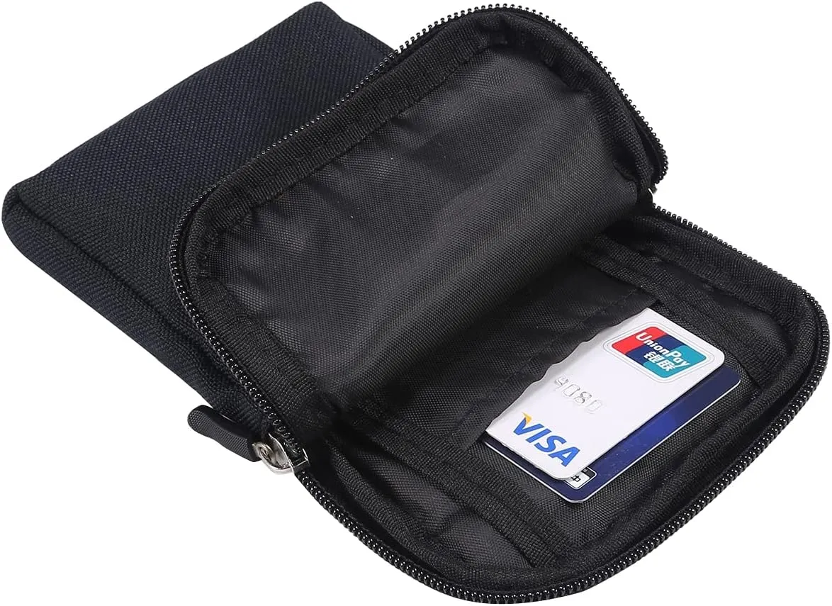 QBYVQQN Cell Phone Waist Belt Holster Mens, Waterproof Zipper Crossbody Smartphone Shoulder Messenger Bag Wallet Sling Bag