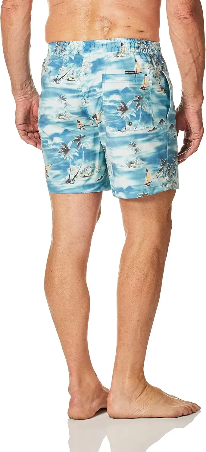 Quiksilver Men's Standard 17 Inch Elastic Waist Swim Trunk Bathing Suit Short