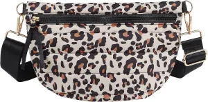 Quilted Puffer Belt Bag Puffy Sling Bag Fanny Pack Puffer Crossbody Bags Chest Belt Bum Waist Bag Purse Shoulder Bag for Women Gift