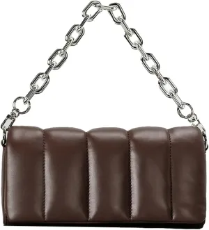Quilted Shoulder Bags for Women PU Leather Ladies Hobo Handbag Y2k Purses with Chain Strap Stylish Clutch