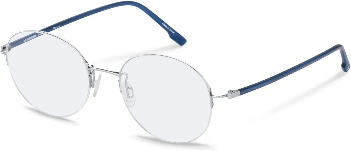 R7145 Unisex Rounded Metal Glasses Frame (Includes Glasses Case)