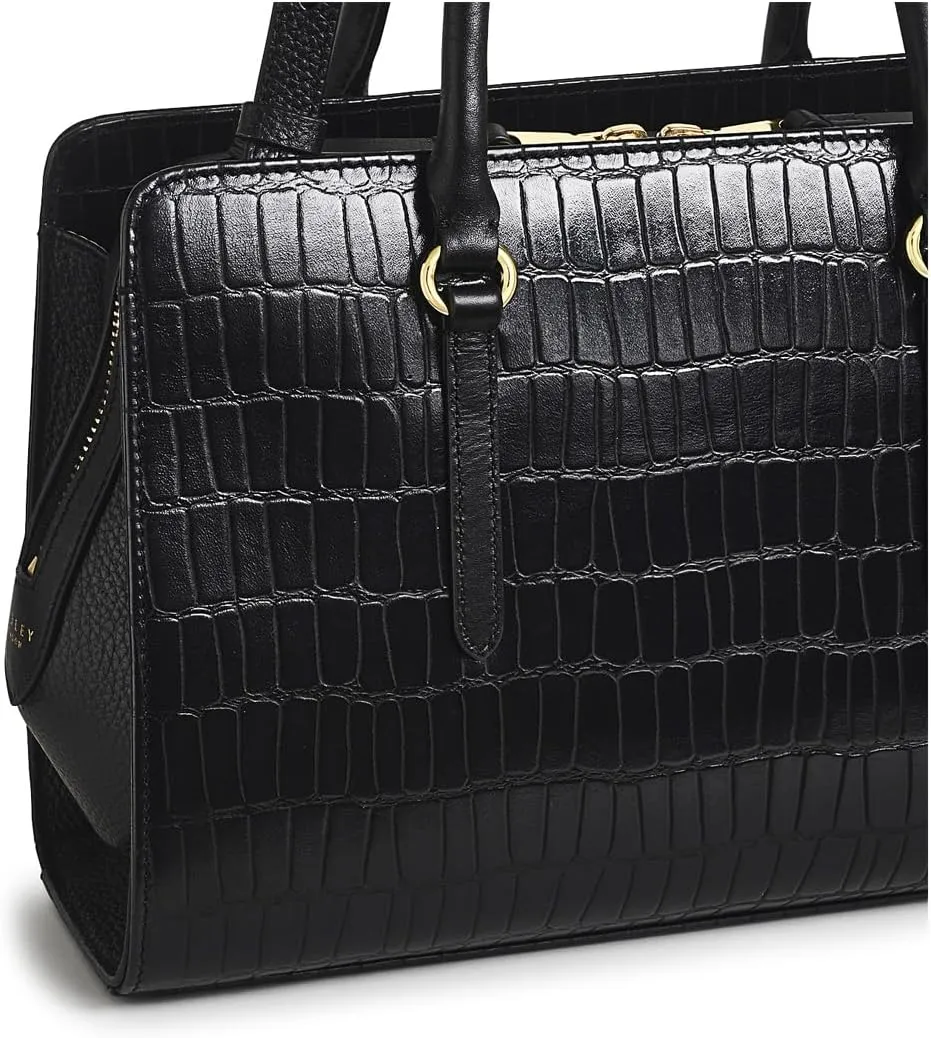 RADLEY London Angel Lane Faux Crocodile Women's Medium Leather Ziptop Satchel Bag