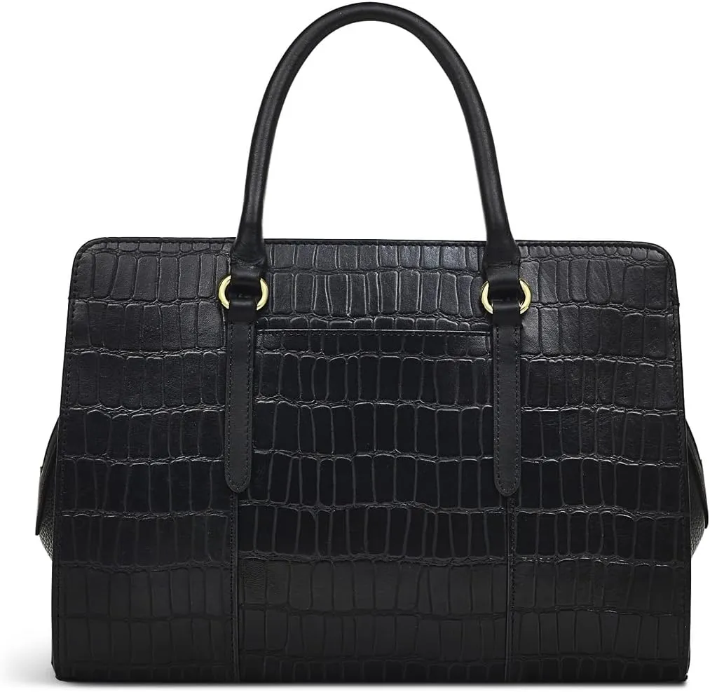 RADLEY London Angel Lane Faux Crocodile Women's Medium Leather Ziptop Satchel Bag