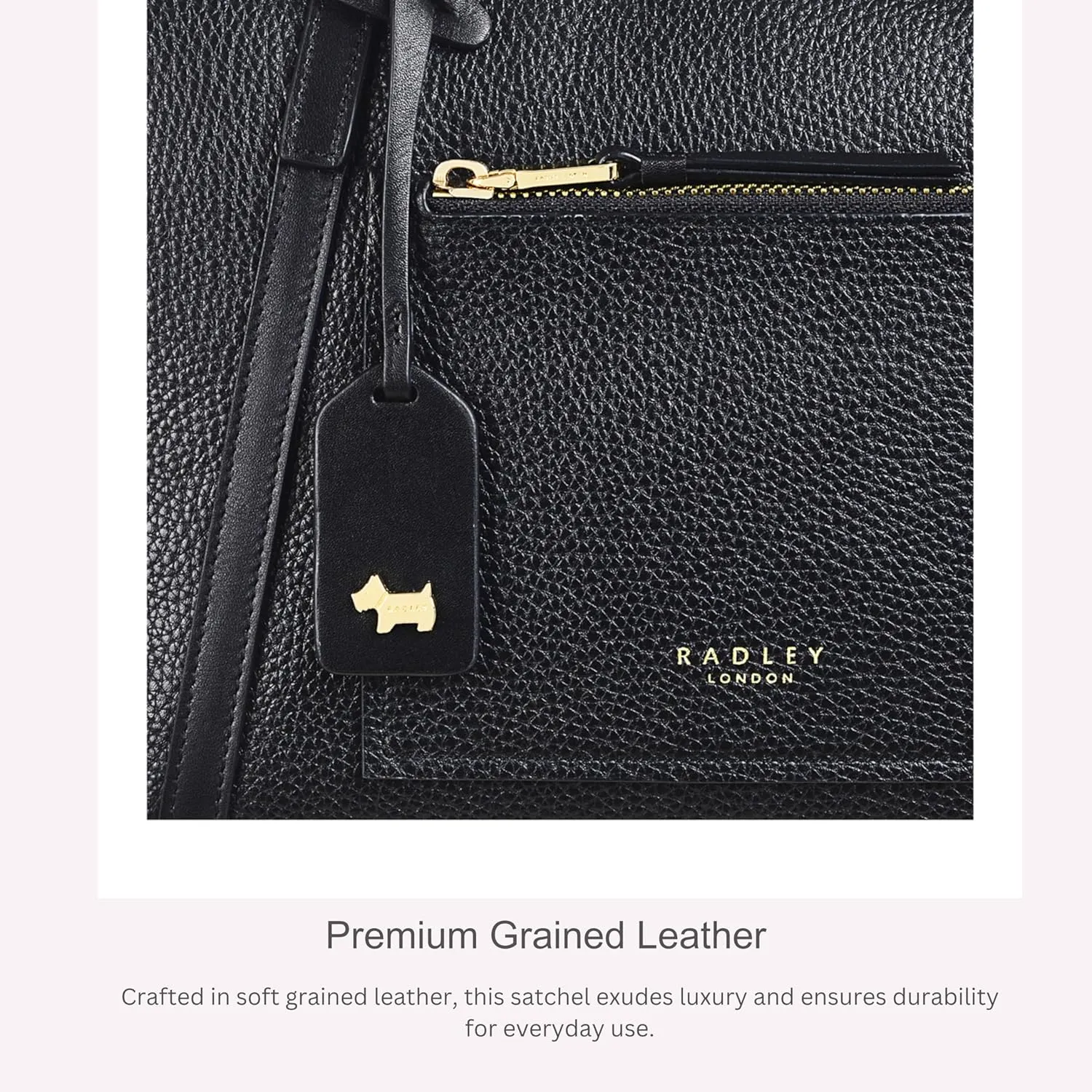 RADLEY London Portman Women’s Small Leather Ziptop Satchel Bag