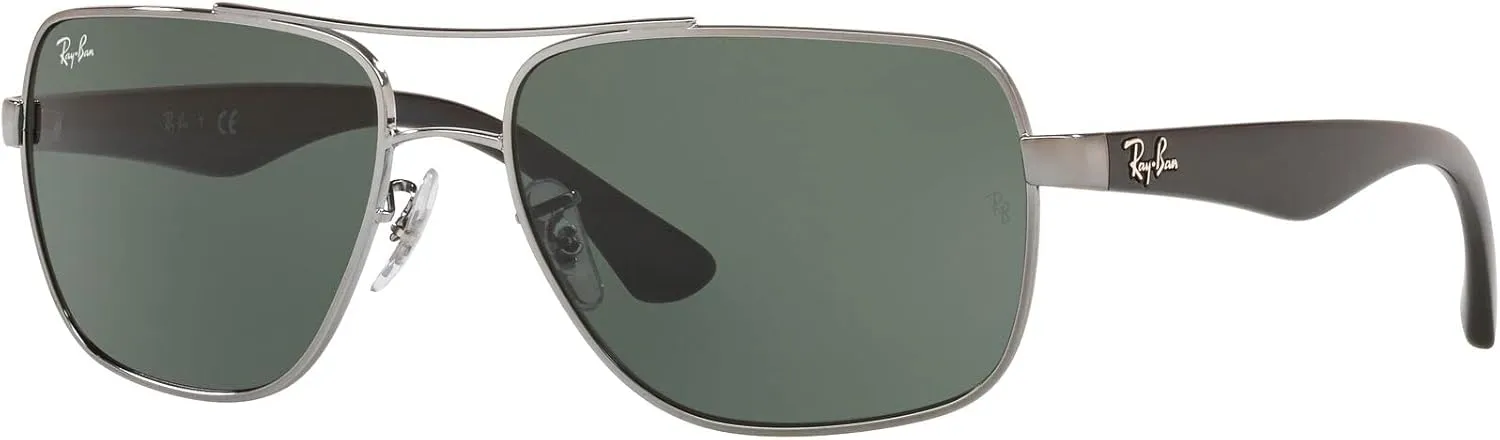 Ray-Ban Men's RB3483 Metal Square Sunglasses