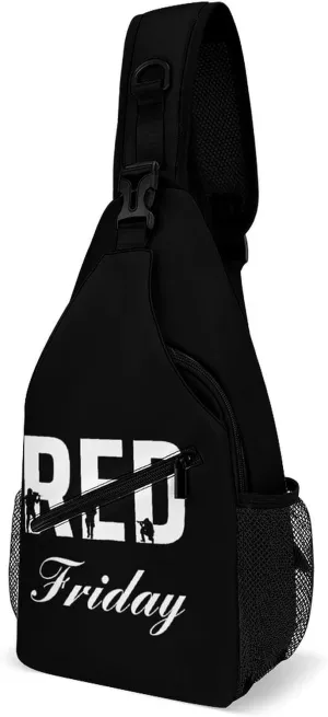 R.E.D Remember Everyone Deployed Red Friday 1 Crossbody Bag Multipurpose Over Shoulder Sling Backpack Travel Chest Side Pouch Daypack