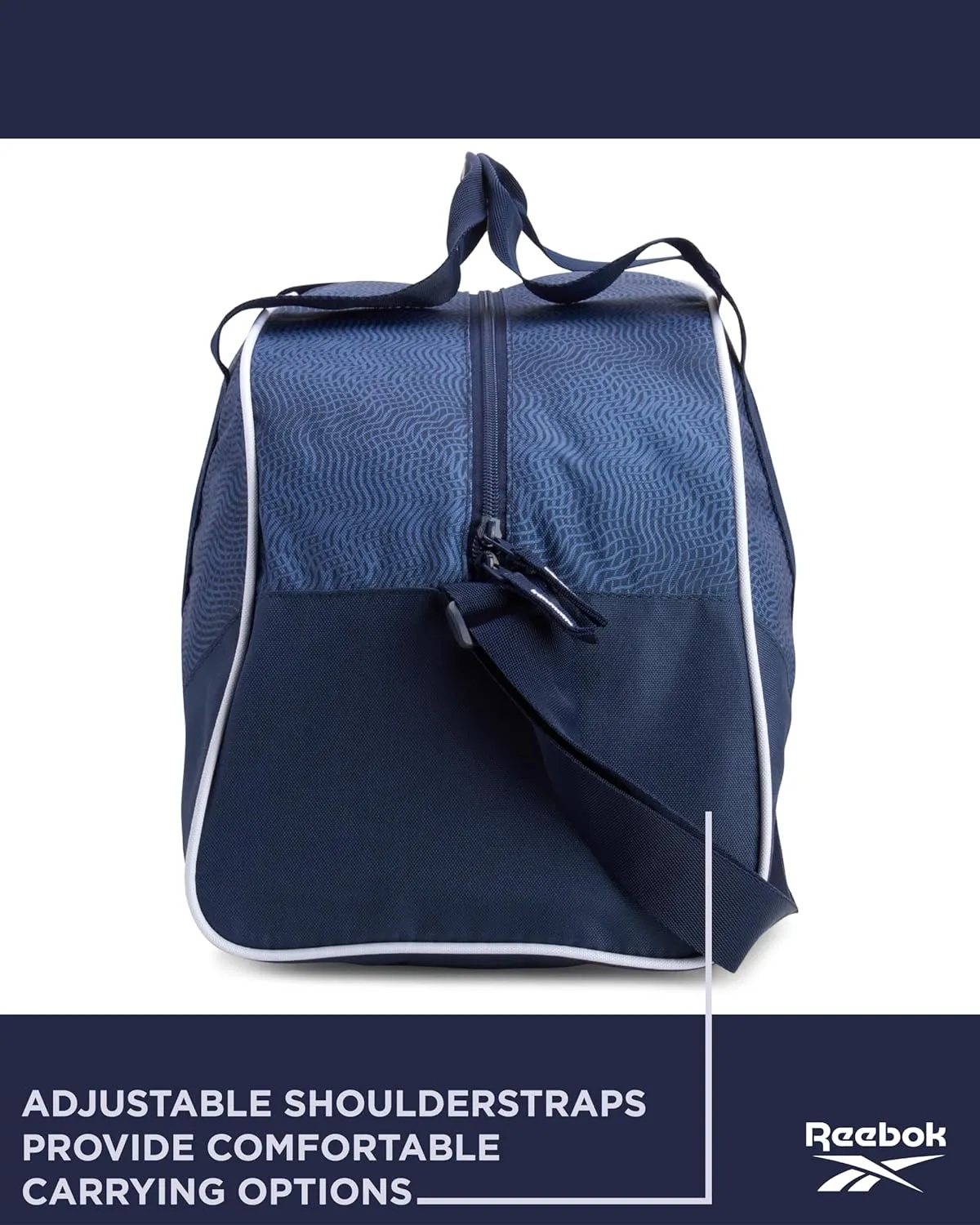 Reebok Duffle Bag - Unisex Lightweight Gym, Sports and Travel Mini Carry On Weekender Bags for Women and Men, Size One Size, Solange Blue