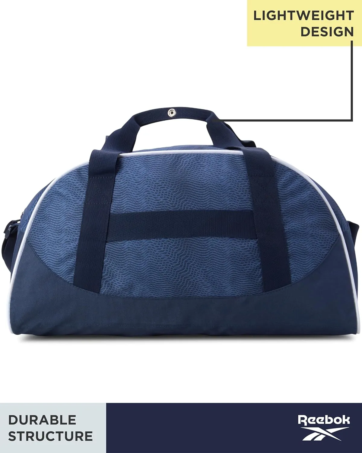 Reebok Duffle Bag - Unisex Lightweight Gym, Sports and Travel Mini Carry On Weekender Bags for Women and Men, Size One Size, Solange Blue