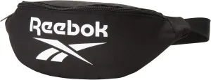 Reebok Waist Belt Fanny Pack - Stylish Fashion Cross Body and Waist Belt Bags - Lightweight Crossbody Bags for Women and Men, Solid Black With White Logo