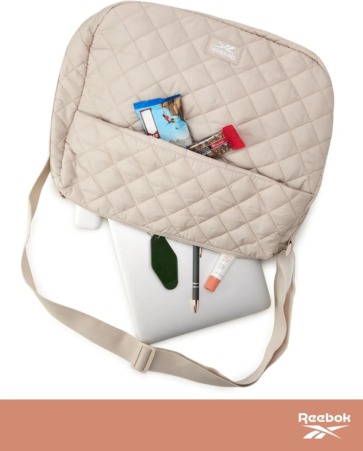 Reebok Women's Crossbody Bag - Stylish Lightweight Nylon Quilted and Non-Quilted Everyday Sling Bags for Women