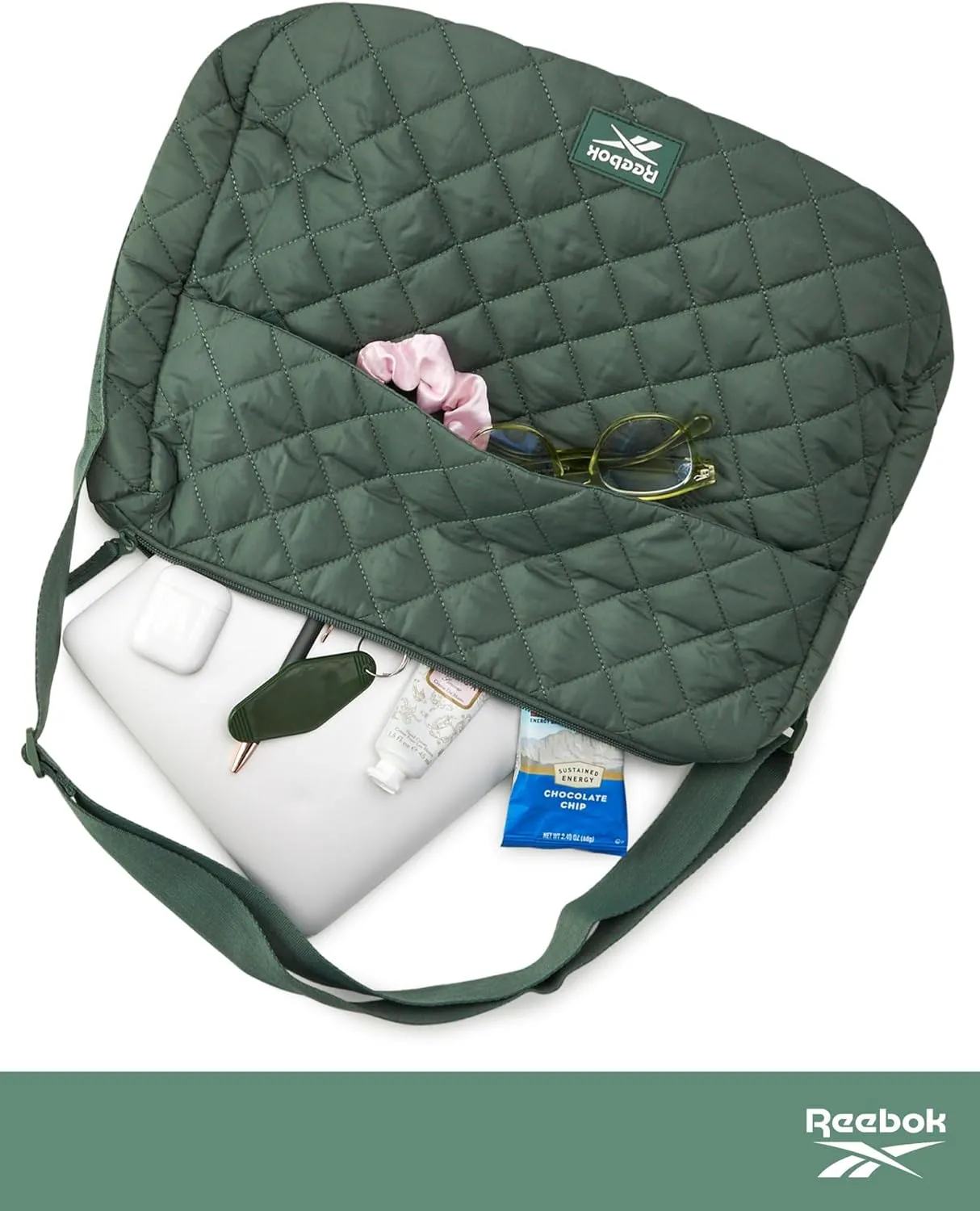 Reebok Women's Crossbody Bag - Stylish Lightweight Nylon Quilted and Non-Quilted Everyday Sling Bags for Women