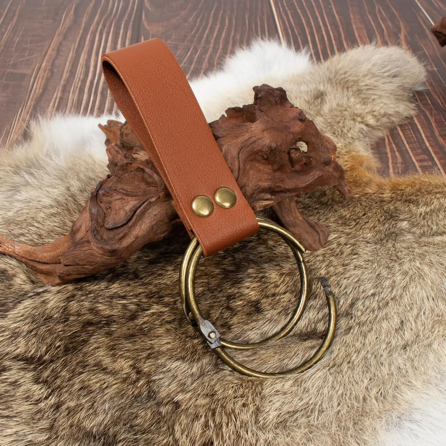 Renaissance Belt Pouch Coin Purse Potion Bottle Skirt Hike Set Medieval Festival Costume Accessories for Halloween (3-Brown)