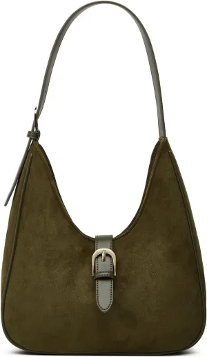 Retro Suede Shoulder Bag For Women Underarm Bag Winter Women's Hobo Bag Purse Tote Bag Commuter Handbag