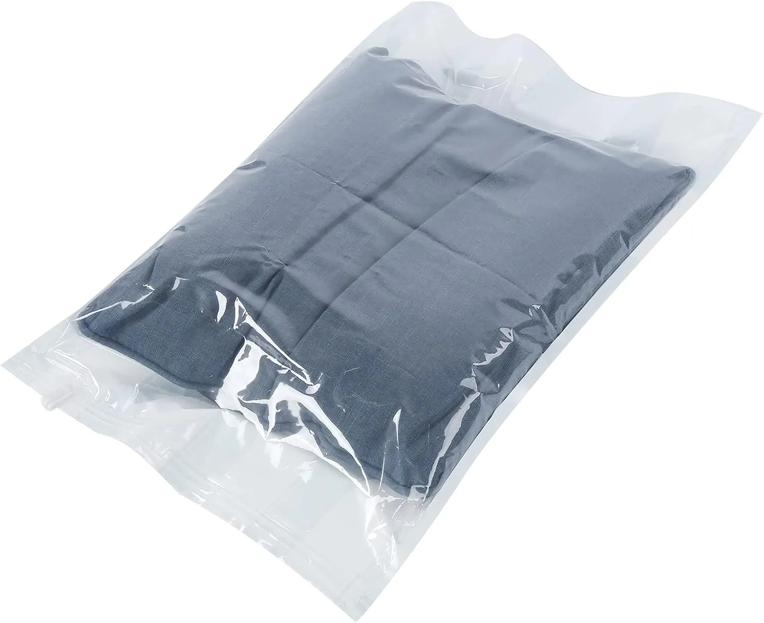 Reusable Vacuum Storage Bags | 3.5cm Inlet for Clothes/Quilts/Blankets | Double Zipper & PET   PE Material | Space Saving Travel Organizer (60 * 40CM)