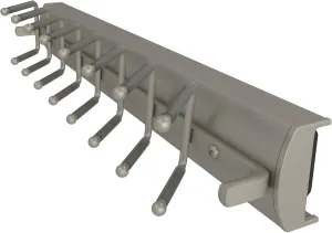Rev-A-Shelf Sidelines CSWTRSL-14-SN-1 14 Inch Premiere Swivel Belt and Tie Accessory Organization Rack Holder Hanger with 8 Hooks, Satin Nickel