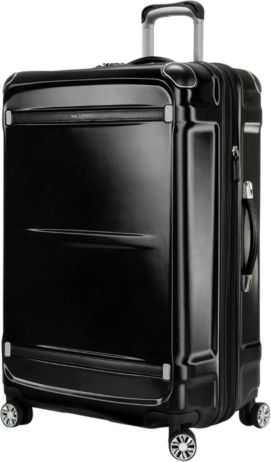 Ricardo Beverly Hills Rodeo Drive 2.0 Hardside 4 Wheel Spinner, TSA Lock, Lightweight Suitcase, Unisex, Stylish, Black, 28-Inch Checked-Large