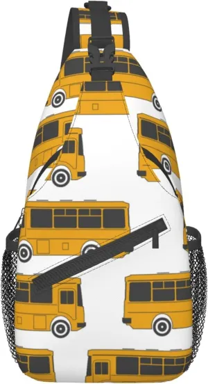 RIMENCH Bus Small Sling Bag For Women Men Casual Crossbody Sling Backpack