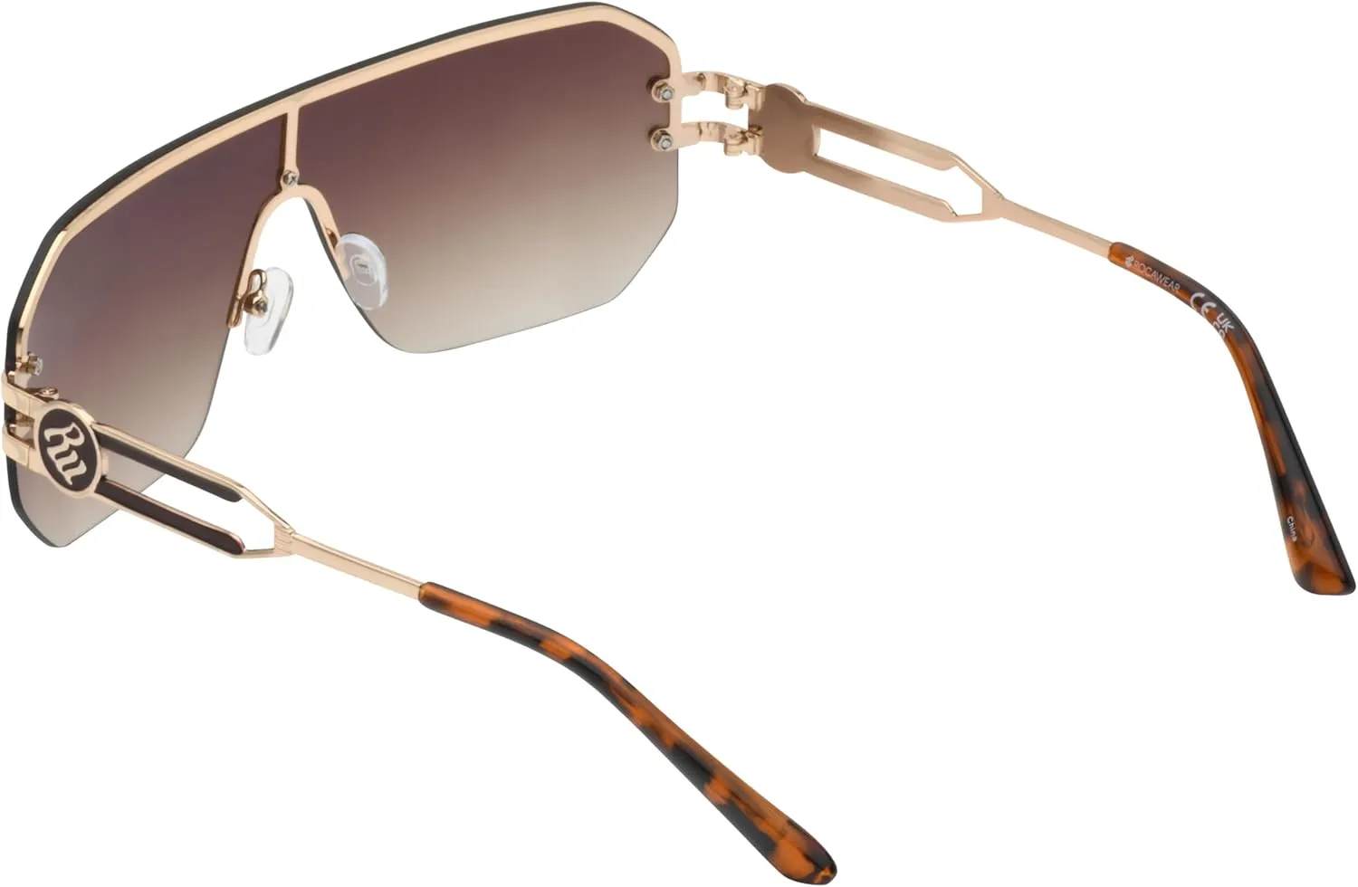 Rocawear Men's R1022 Rimless Metal Rectangular Sunglasses