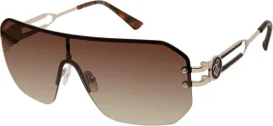Rocawear Men's R1022 Rimless Metal Rectangular Sunglasses