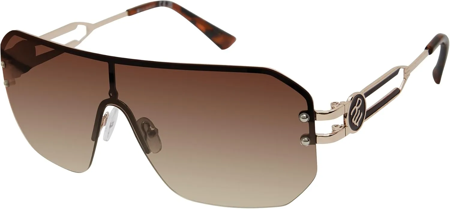 Rocawear Men's R1022 Rimless Metal Rectangular Sunglasses