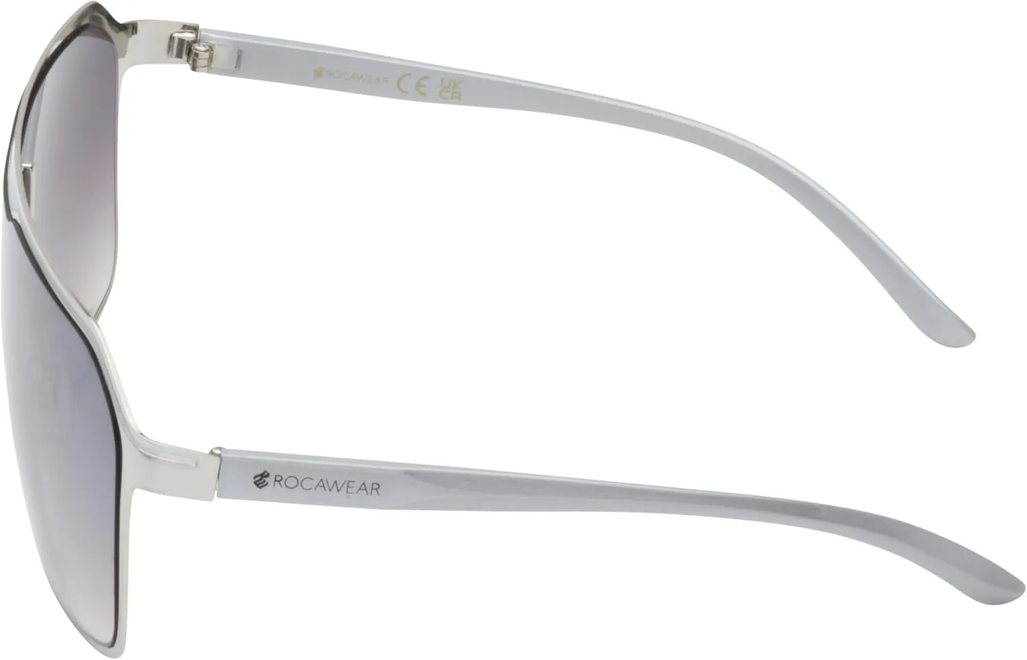 Rocawear R1556 Metal Shield Uv400 Protective Rectangular Sunglasses. Gifts for Men with Flair, 143 Mm
