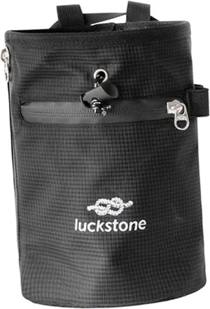 Rock Climbing Chalk Bag with Zipper Pocket Wear Resistant Storage Pouch Adjustable Waist Belt for Workout Bowling Bouldering