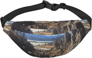 Rocks Scenic Fanny Pack for Men Women Belt Bag Fashion Waist Bag Everywhere Crossbody Bag Wallet Hip Bum Bag with Adjustable Strap Waterproof Chest Bag for Travel Hiking Sports