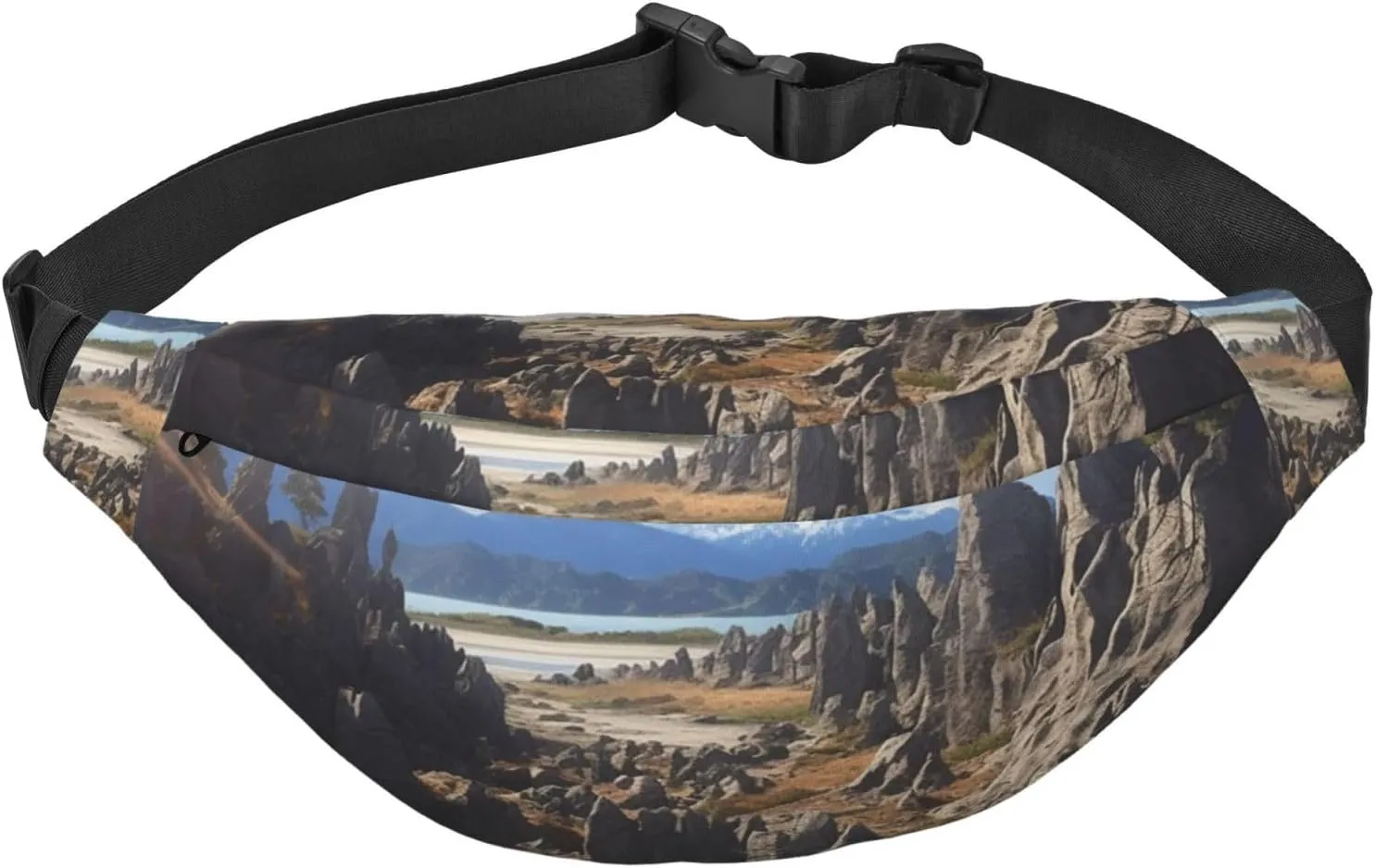 Rocks Scenic Fanny Pack for Men Women Belt Bag Fashion Waist Bag Everywhere Crossbody Bag Wallet Hip Bum Bag with Adjustable Strap Waterproof Chest Bag for Travel Hiking Sports
