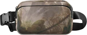 Rocky Landscape Elbe Sandstone Mountains Womens Fanny Pack Anti Theft Belt Bag Waterproof Funky Waist Pouches for Men
